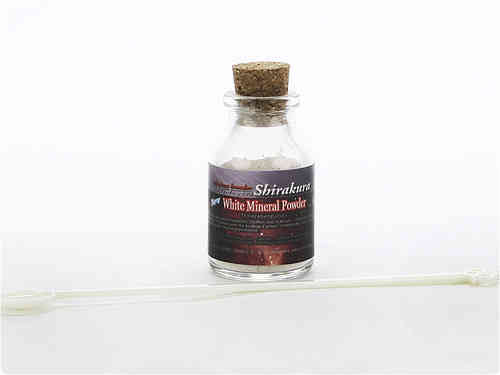SHIRAKURA White Mineral Powder - 8g Glasflasche