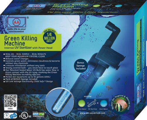 AA Green Killing Machine Wasserklärer - Interner UV Sterilisator 9W